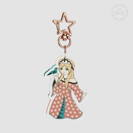 Princess and the Dove Charm
