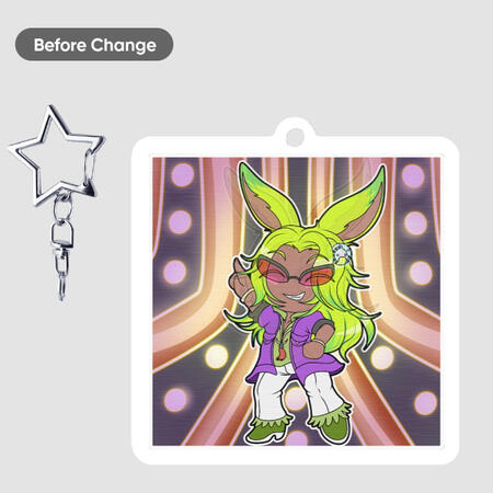 Dancing Green Lenticular Charm