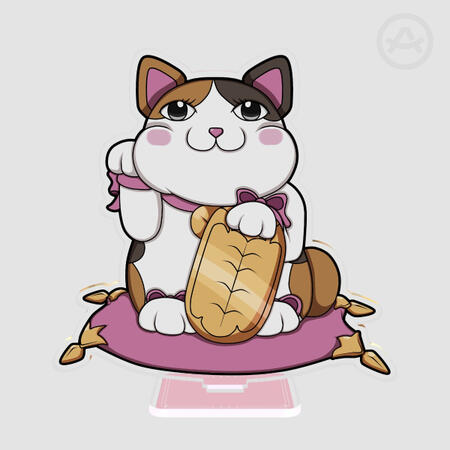 Lucky Fat Cat Sticker