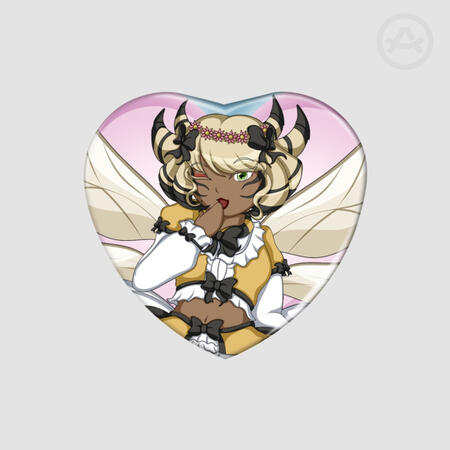 Honey B Lovely Heart Badge