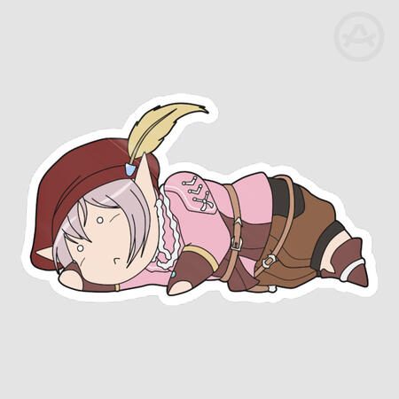 Down Tataru Sticker