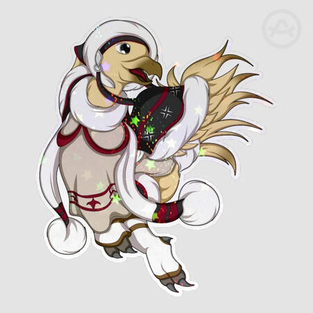 Holiday Chocobo Sticker