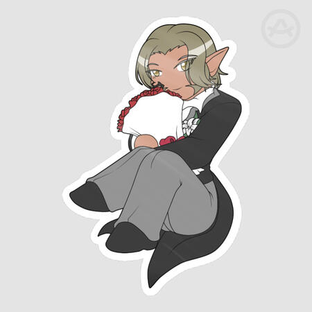 Wedding Urianger Sticker